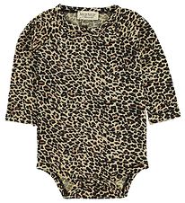 MarMar Bodysuit - L/S - Brown Leopard Print