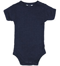 Joha Bodysuit - Wool/Silk - S/S - Navy