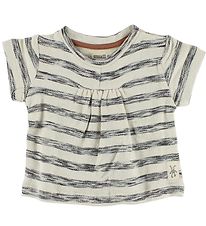 Small Rags T-Shirt - Elfenbein/Grau Gestreift