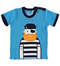 Freds World T-shirt - Blue w. Pirate