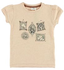 En Fant T-shirt - Peach Melange w. Portraits