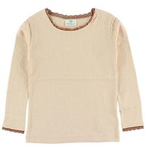 En Fant Blouse - Peach w. Pointelle