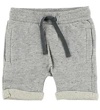 En Fant Shorts - Grey Melange w. Turn-Ups