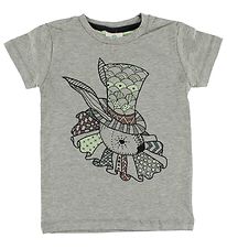 En Fant T-shirt - Grey Melange w. Rabbit