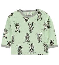 En Fant Blouse - Mint w. Rabbits