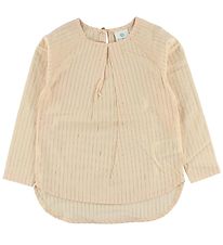 En Fant Dress - Peach w. Goldstripes