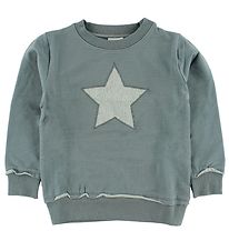 En Fant Sweatshirt - Mattgrün m. Stern