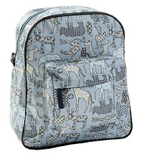 Smallstuff Cartable de Maternelle - Petit - Denim av. Animaux