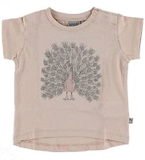 Wheat T-Shirt - Powder m. Pfau