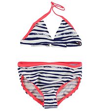 Creamie Bikini - White/Navy Striped