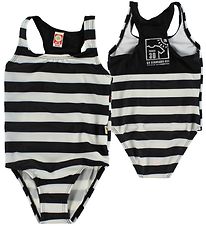 Katvig Classic Swimsuit - UV30 - Black/White Striped