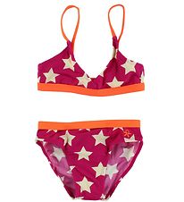 Color Kids Bikini - UV40+ - Pink/Orange m. Sternen