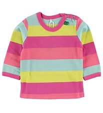 Freds World Blouse - Geel/Roze/Mint Gestreept