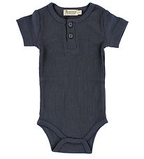 MarMar Romper - s/s - Rib - Modaal - Navy