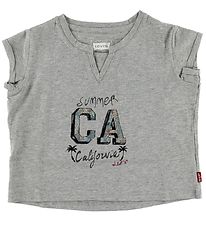 Levis T-shirt - Chloe - Grey Melange w. California
