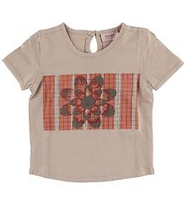 Noa Noa miniature T-Shirt - Gammel Rosa m. Blume