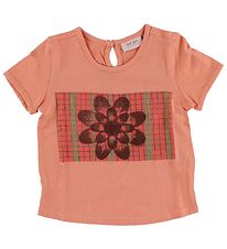 Noa Noa miniature T-Shirt - Corail av. Fleur