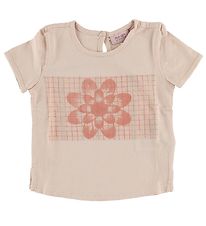 Noa Noa miniature T-shirt - Ljusrosa m. Blomma