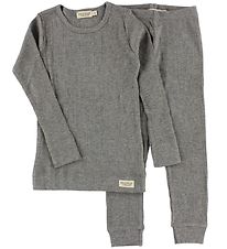 MarMar Ensemble de Pyjama - Rib - Modal - Gris Chin