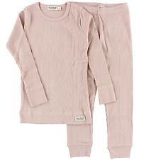 MarMar Pyjamasetti - Joustinneule - Modal - Vaaleanpunainen