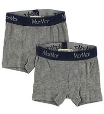 MarMar Boxershorts - 2er-Pack - Graumeliert meliert