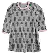 Freds World Dress - Grey Melange w. Rabbits