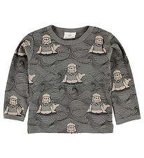 En Fant Blouse - Grey w. Walruses