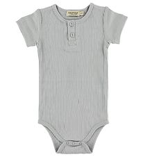 MarMar Romper - s/s - Rib - Modaal - Lichtblauw