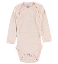 Smallstuff Romper - l/s - Roze m. Pointelle