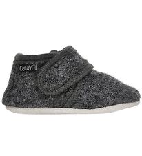 CeLaVi Chaussons - Laine - Gris Charbon