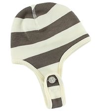Joha Hat - Wool - Ivory/Brown Striped