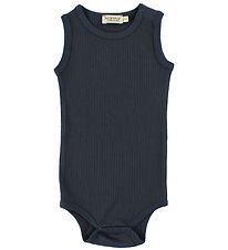 MarMar Romper - mouwloos - Rib - Modaal - Navy