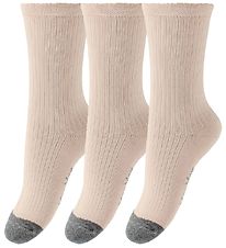 MarMar Socks - 3-Pack - Pink/Grey