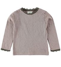 En Fant Blouse - Lavender w. Pointelle