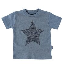 Fixoni T-shirt - Blue Melange w. Star
