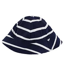 Petit Crabe Badmuts - UV50+ - Navy/Wit Gestreept