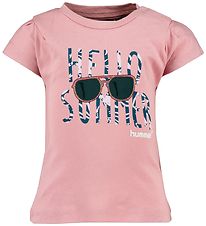 Hummel T-Shirt - HMLLoralai - Rose Clair av. Imprim