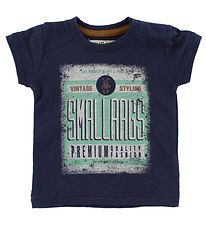 Small Rags T-paita - Laivastonsininen, Printti