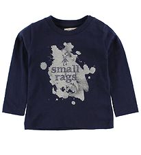 Small Rags Blouse - Navy w. Print