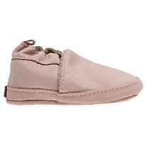 Melton Leren Slippers - Roze