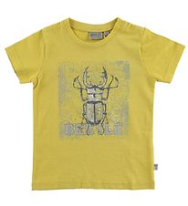 Wheat T-shirt - Dusty Yellow w. Beetle