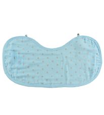 Småfolk Bib - Light Blue w. Silver Apples