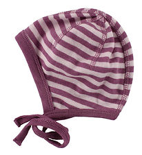 Joha Bonnet de Bb - Laine/Polyamide - Rose Clair/Prune  Rayur