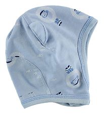 Joha Baby Hat - Wool/Cotton - Blue w. Inuits