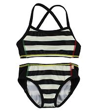 Katvig Classic Bikini - UV60 - Black/White Striped