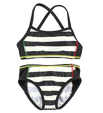 Katvig Classic Bikini - UV60 - Black/White Striped