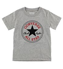 Converse T-Shirt - Grijs Gevlekt m. Logo