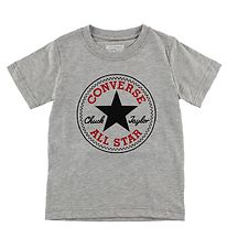 Converse T-Shirt - Grau Meliert m. Logo