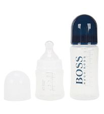 BOSS Feeding Bottles - 2-Pack - White/Navy