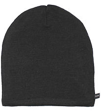 Racing Kids Beanie - Wool/Cotton - Black